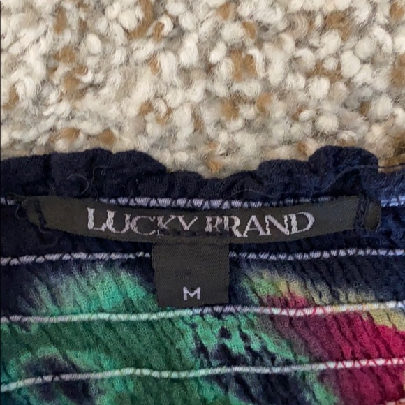 Lucky Brand Strapless Tie Dye Top size M - Picture 3 of 3